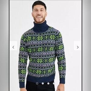 Native Youth Turtleneck Ski Sweater NWT